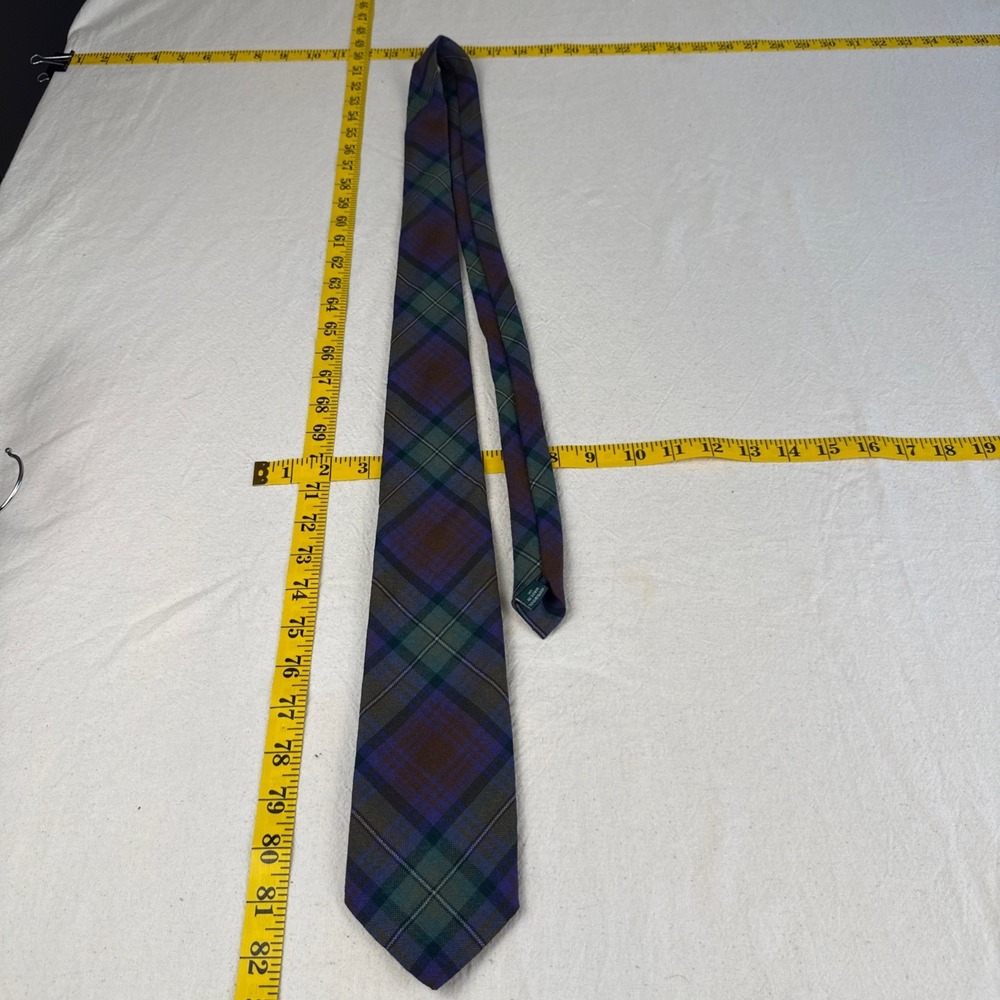 Highlander Collection by Lochcarron Wool Tie Mens OS Plaid Academic Tartan UK